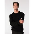 Fabrika Comfort Bisiklet Yaka Regular Fit Jakarlı Siyah Erkek Kazak FC3WM-KZK335 - 2XL
