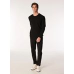 Fabrika Comfort Bisiklet Yaka Regular Fit Petek Desenli Siyah Erkek Kazak FC4WM-KZK 2514