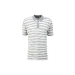 FABRIKA COMFORT Çizgili Polo T-Shirt, L, FC4SM-TST 0889, Gri, Erkek