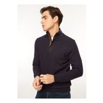 Fabrika Comfort FC3WM-SWT325 Düz Lacivert Bato Yaka Erkek Sweatshirt
