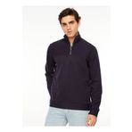 Fabrika Comfort FC3WM-SWT327 Düz Lacivert Bato Yaka Erkek Sweatshirt