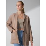 Fabrika Comfort Geniş Fit Bej Kadın Ceket CM-RAYLE