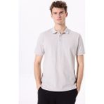 Fabrika Comfort Gri Erkek Basic %100 Pamuk Polo T-Shirt cm Nobro K Cepsız