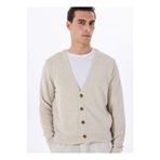 FABRIKA COMFORT Keten Karışımlı Hırka, XL, 5003228461, Bej, Erkek