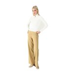 Fabrika Comfort Lastikli Bel Geniş Fit Pantolon, 2XL, 5002921247, Bej, Kadın