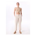 FABRIKA COMFORT Lastikli Bel Rahat Beyaz - Bej Kadın Pantolon FC5SL-PNT0057