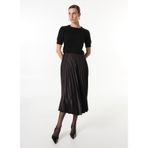 FABRIKA COMFORT Pilise Etek, 44, 5003155584, Siyah, Kadın