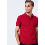 Fabrika Comfort Polo Yaka Düz Bordo Erkek Polo T-Shirt NOBRO K CEPLI