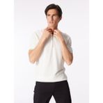 Fabrika Comfort Polo Yaka Regular Fit Jakarlı Kırık Beyaz Erkek Kazak FC4SM-KZK 0781 - XL