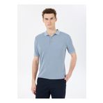 Fabrika Comfort Polo Yaka Regular Fit Jakarlı Mavi Erkek Kazak FC5SM-KZK 2047