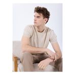 FABRIKA COMFORT Regular Fit Jakarlı Kazak, M, 5003228451, Bej, Erkek