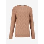 FABRIKA COMFORT Yün Karışımlı Jakarlı Kazak, XL, 5003154824, Deve Tüyü, Erkek