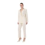 Fabrika Dantel Standart Bel Normal Pantolon, 42, 5003224042, Beyaz, Kadın
