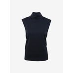Fabrika Dik Yaka Çizgili Lacivert - Beyaz Kadın Bluz F3WL-BLZ1