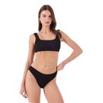 Fabrika Dokulu Klasik Bikini Alt LUNA, 40, 5003237556, Siyah, Kadın