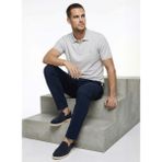 Fabrika Düz Gri Erkek Polo T-Shirt Nobro Cepsız Nb - XL