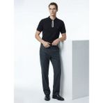 Fabrika Düz Siyah Erkek Polo T-Shirt F4SM-TST 0747 Nb