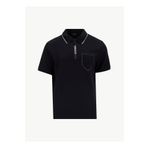 Fabrika Düz Siyah Erkek Polo T-Shirt F5SM-TST 2109