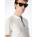 Fabrika Erkek Basic Polo T-Shirt DAX, Ekru, XL, DAX Basic