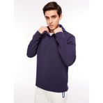 Fabrika F3WM-SWT140 Kapüşon Yaka Düz Lacivert Erkek Sweatshirt