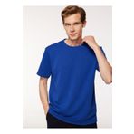Fabrika F3WM-TST128 Bisiklet Yaka Düz Saks Erkek T-Shirt