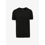 Fabrika F4SM-TST 0717 Siyah Bisiklet Yaka Düz Erkek T-shirt