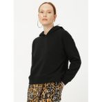 Fabrika Gola Siyah Kadın Sweatshirt