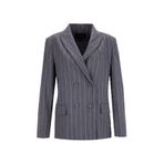 Fabrika Gri-Beyaz Blazer Ceket, 42, 5003274042, Gri - Beyaz, Kadın