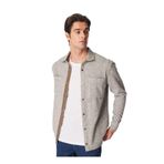 Fabrika Gri Melanj Yün Karışımlı Gömlek, 2XL, 5003154796, Gri Melanj, Erkek