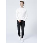 Fabrika Gustavy Bisiklet Yaka Basic Krem Erkek Kazak