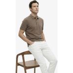 Fabrika Jakarlı Vizon Erkek Polo T-Shirt F6SM-TST 0939 Nb - 2XL