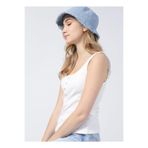 Fabrika K-Boswel U Yaka Basic Fitilli Atlet, L, 5002782829, Beyaz, Kadın