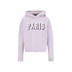 Fabrika Kapüşon Yaka Baskılı Açık Gri Melanj Sweatshırt, L, 5003273314, Açık Gri Melanj, kadın