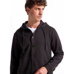 Fabrika Kapüşon Yaka Düz Sweatshırt, L, 5003276630, Siyah, erkek