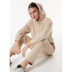Fabrika Kapüşon Yaka Oversize Sweatshirt, S, 5003155530, Açık Bej, Kadın