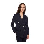 Fabrika Kruvaze Blazer Ceket, 42, 5003028854, Lacivert, Kadın