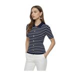 Fabrika Lacivert Beyaz Hırka, XL, 5003325499, Çok Renkli, Kadın