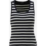 Fabrika Lacivert - Beyaz Kadın U Yaka Basic Atlet F4SL-TST0501 - M