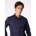 Fabrika Lacivert Erkek Alttan Britli Slim Fit Gömlek F4SM-GML 0901