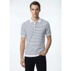 Fabrika Lacivert Erkek Slim Fit Çizgili T-Shirt F6SM-TST 2075 - XL