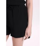 Fabrika Lastikli Bel Regular Fit Şort, 42, 5003327703, Siyah, Kadın