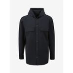 Fabrika Loose Fit Kapüşon Yaka Düz Lacivert Erkek Gömlek F4SM-GML 0113 - 2XL