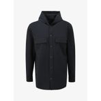 Fabrika Loose Fit Kapüşon Yaka Düz Lacivert Erkek Gömlek F4SM-GML 0113