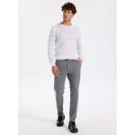 Fabrika Normal Bel Açık Paça Paça Slim Fit Gri Erkek Pantolon Cıty- 2 - 52