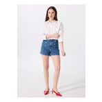 Fabrika Normal Bel Basic İndigo Kadın Denim Şort F5SL-SHT0335
