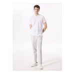 Fabrika Normal Bel Duble Paça Kırık Beyaz Erkek Chino Pantolon F5SM-PNT 2311