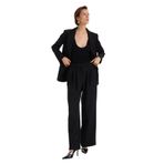 Fabrika Normal Bel Geniş Fit Pantolon, 42, 5003273596, Siyah, Kadın