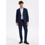 Fabrika Normal Bel Slim Fit Lacivert Erkek Takım Elbise Soho- P- B- Cıty Db - 48