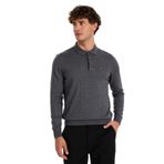 Fabrika Polo Yaka Basic Düz Kazak, S, 5003263223, Gri Melanj, Erkek