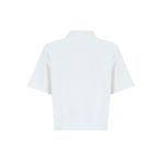 Fabrika Polo Yaka Düz Bluz, S, 5003273439, Beyaz, Kadın